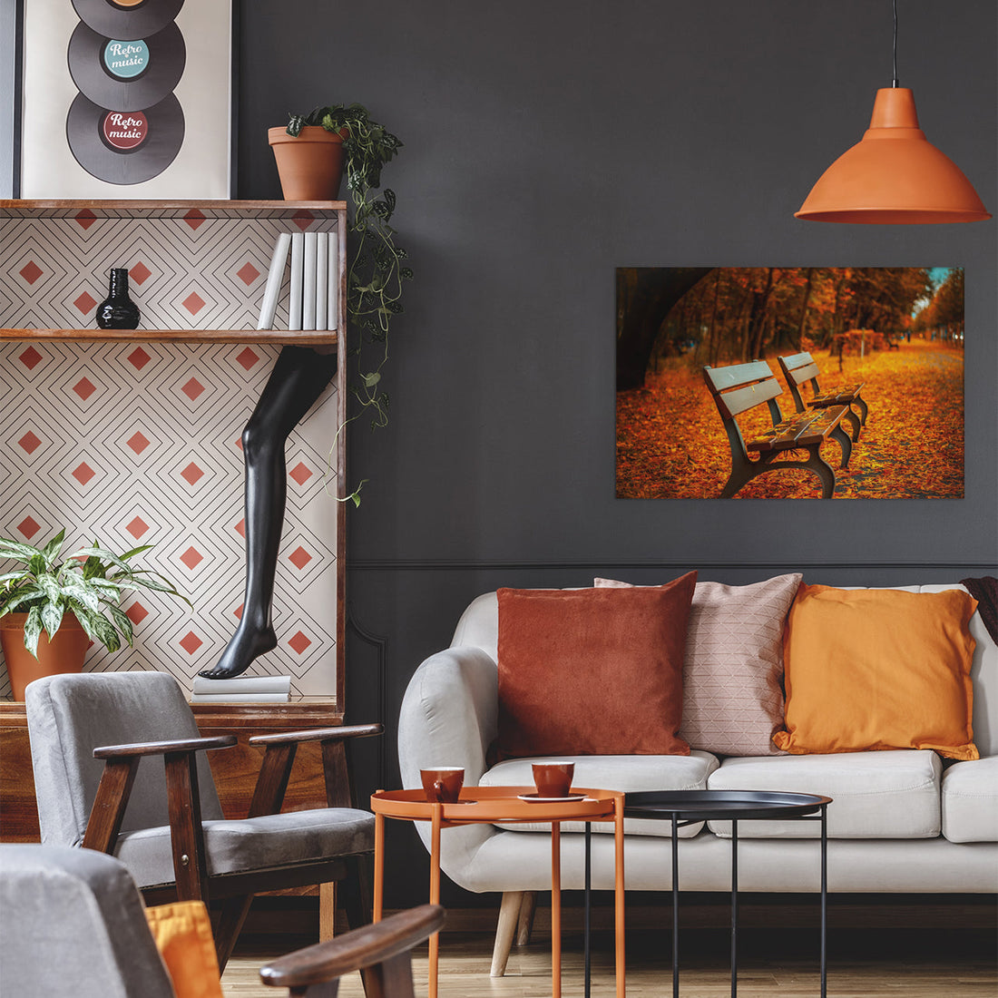 fall photos on canvas