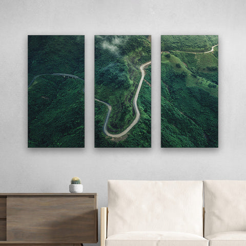 Classic Triptych Canvas Print 32