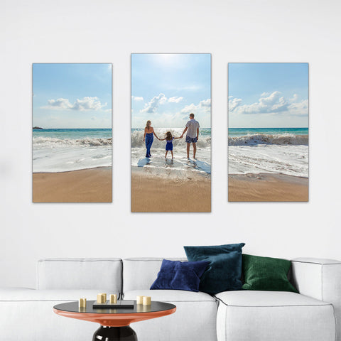 Classic Flow Triptych Canvas Print 32